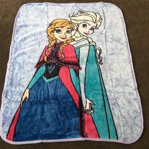 Disney's Frozen Elsa and Anna Plush Baby Raschel Throw Blanket 43.5" x 55"